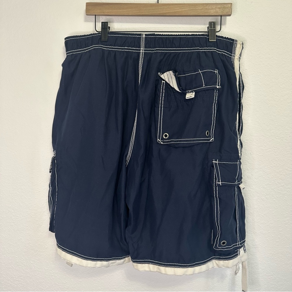 Men’s No Boundaries Navy Blue Swim Trunks – Size XL (40/42) - Picture 5 of 6